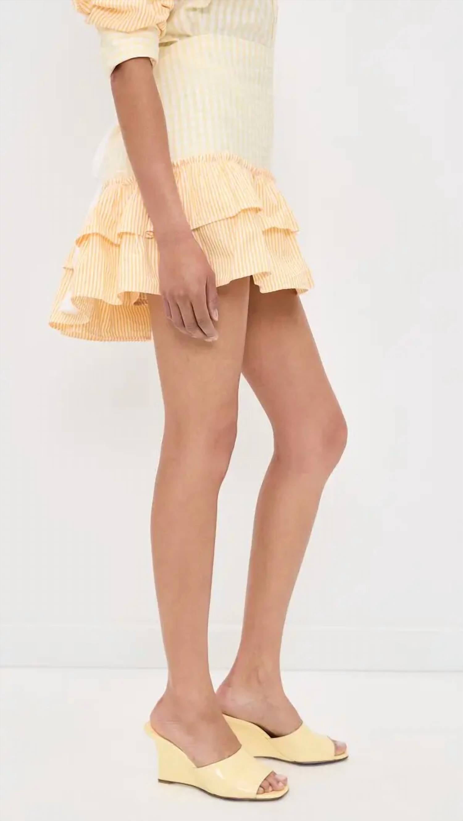 Coniglio - Cinch Back Mini Skirt