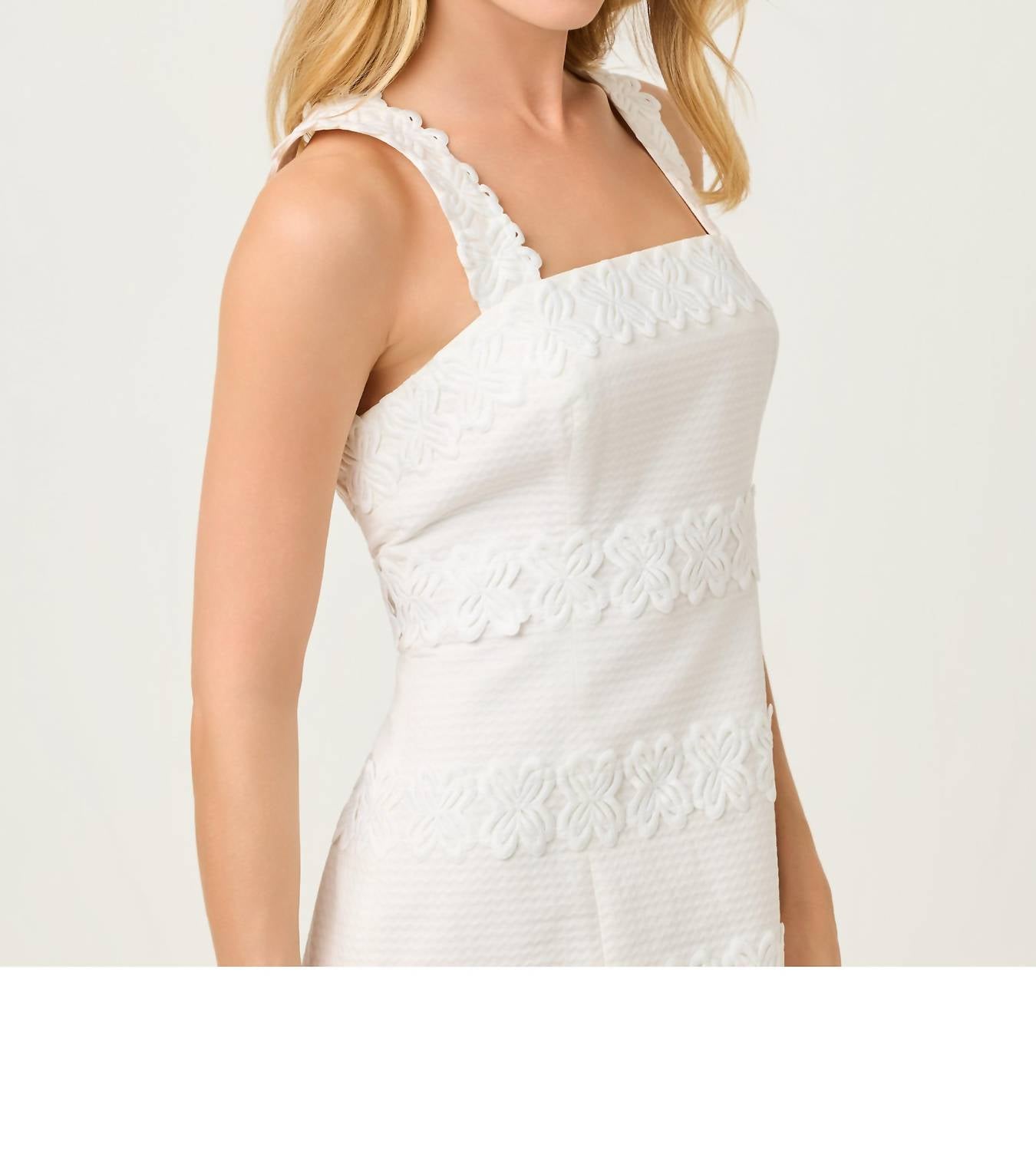 Lilly Pulitzer Davis Sleeveless Mini Dress in resort white - women's dress - view 6