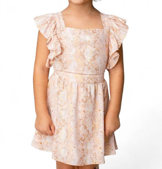 Buddylove - GIRL'S SHILOH FLUTTER SLEEVE DRESS