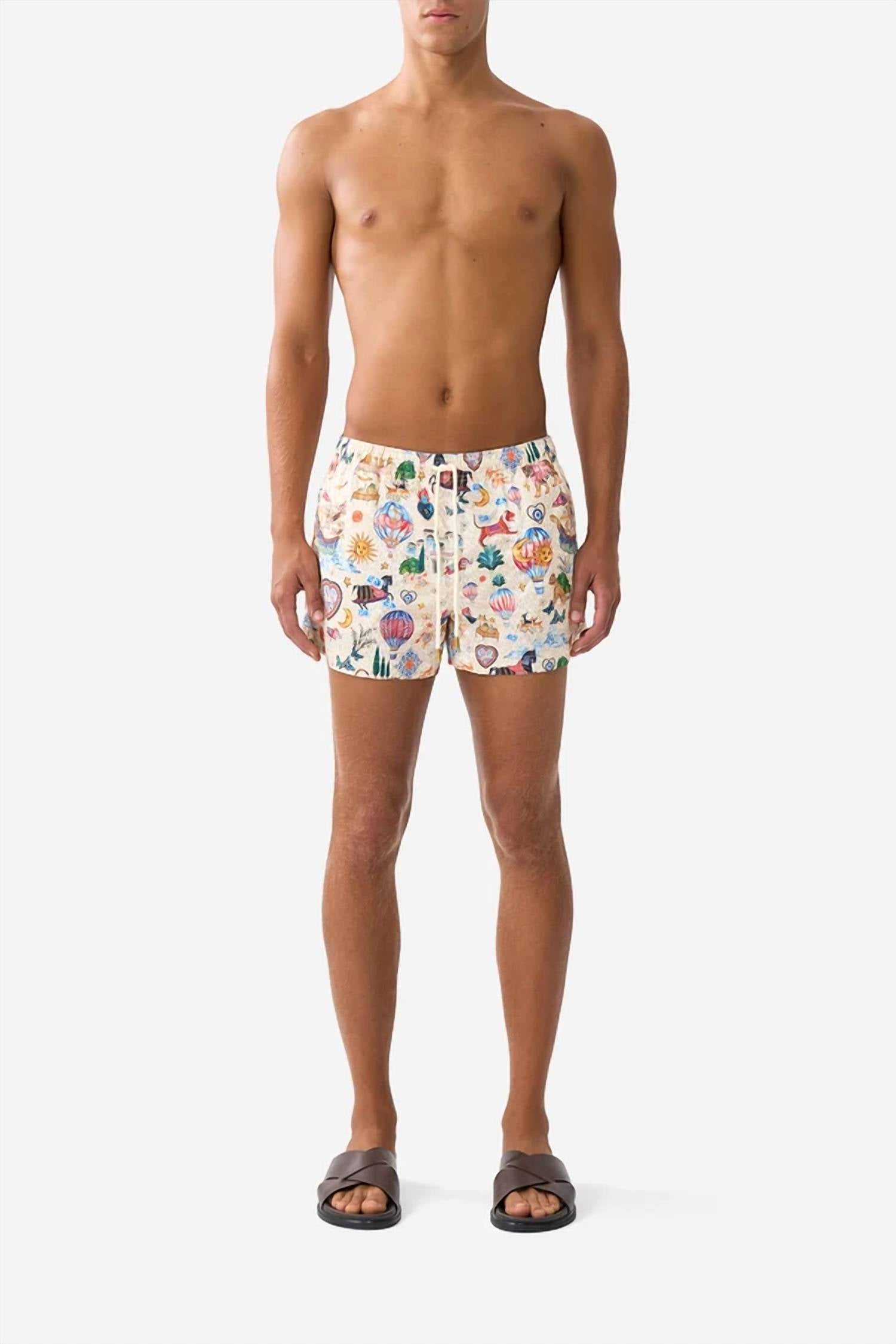 Camilla - Elastic Waist Short Length Boardshorts