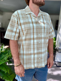 Original Madras Trading Company - Cuban Short Sleeve Plaid Shirt