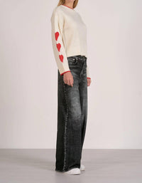 Elan - Heart Sleeve Sweater