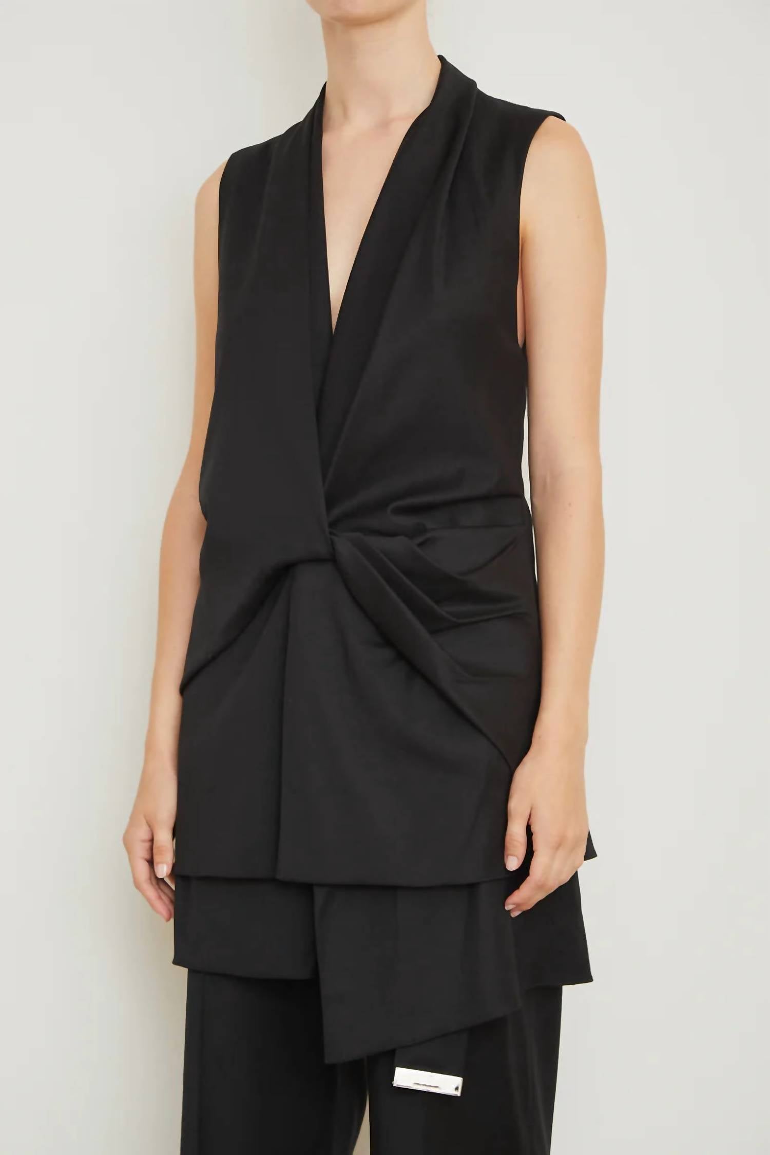 Brandon Maxwell - Savie Plunging V- Neck Top
