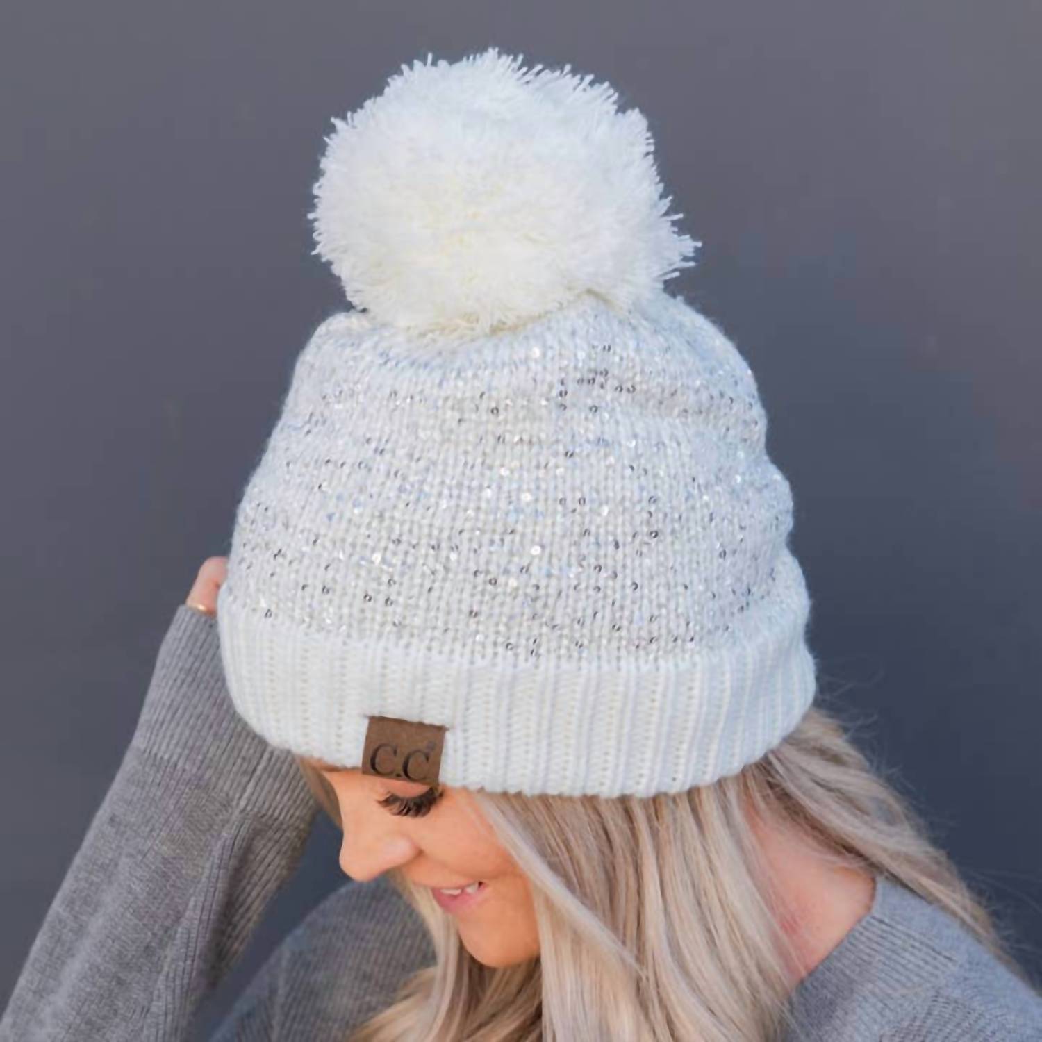 Cc Beanies - Women's Fleece Lined Sequin Beanies