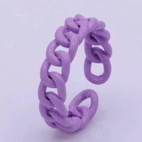 Aim Eternal - Women's Enamel Curb Chain Ring