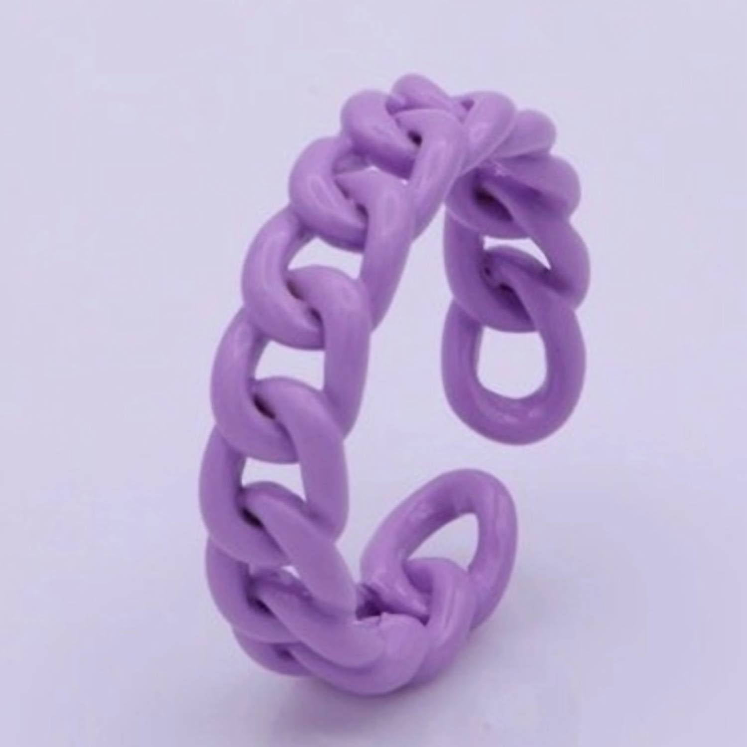 Aim Eternal - Women's Enamel Curb Chain Ring