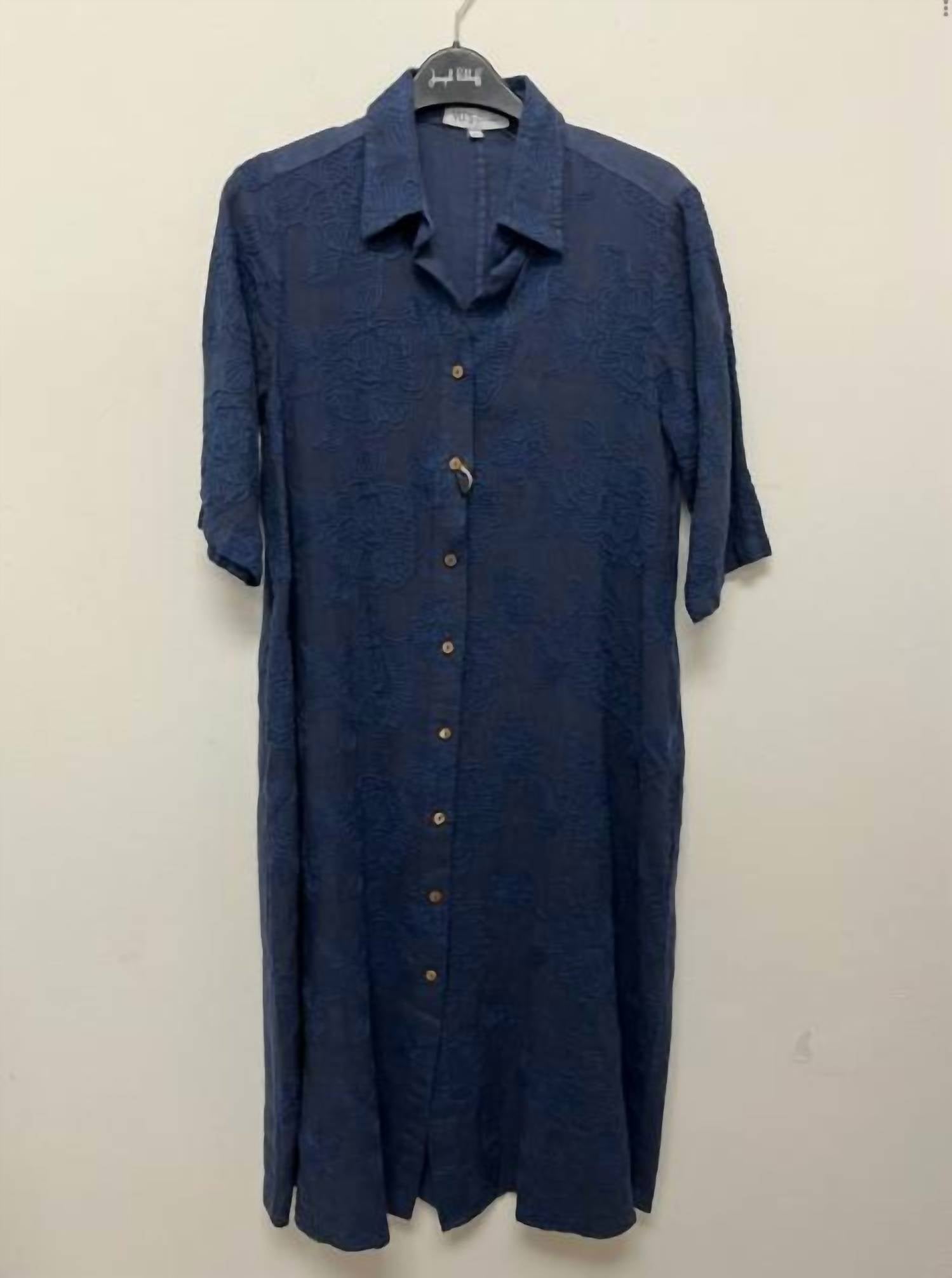 Vlt'S By Valentina'S - Women's Linen Shirt Dress