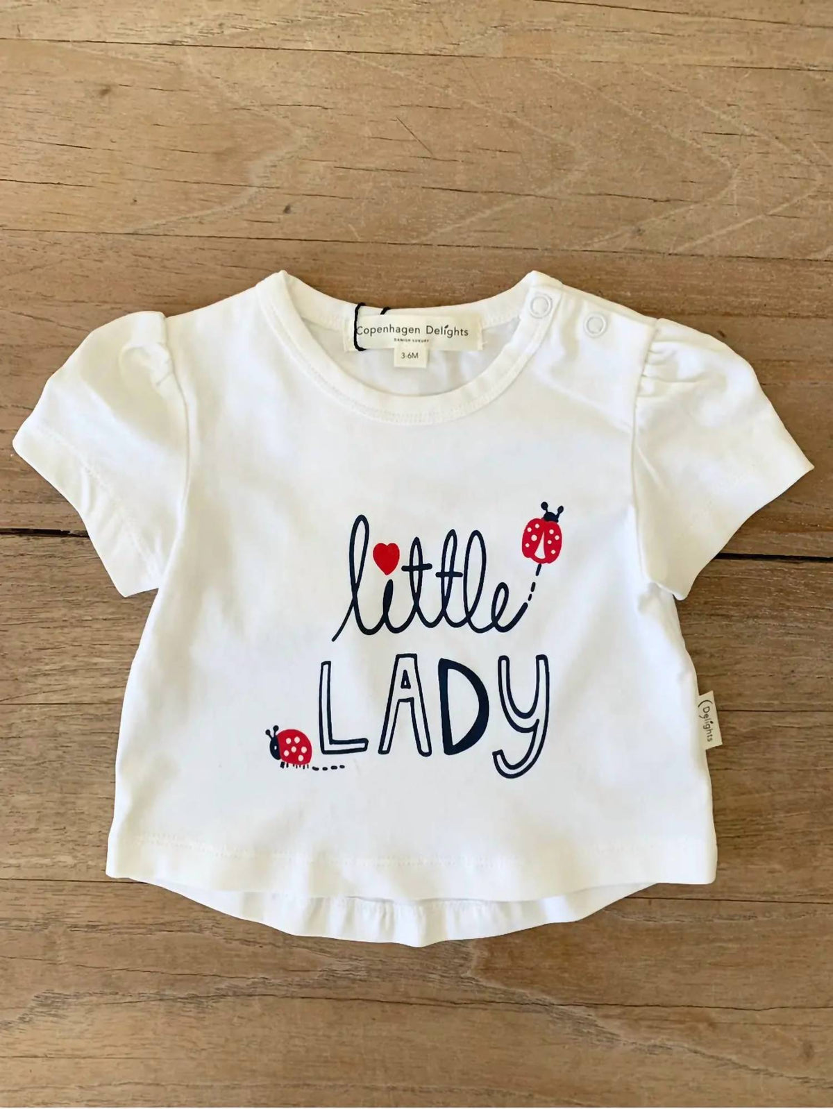 Copenhagen Delights - Infant Little Ladybug Puff Sleeve Tee
