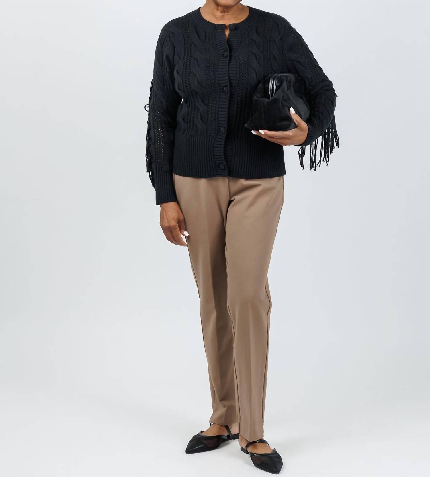 PEACE of CLOTH Annie Paramount Knit Pants in mocha - women's pants - view 6