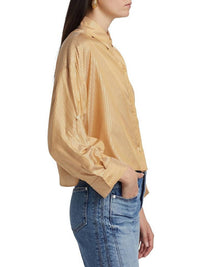 Twp - Next Ex Metallic Silk Crop Shirt