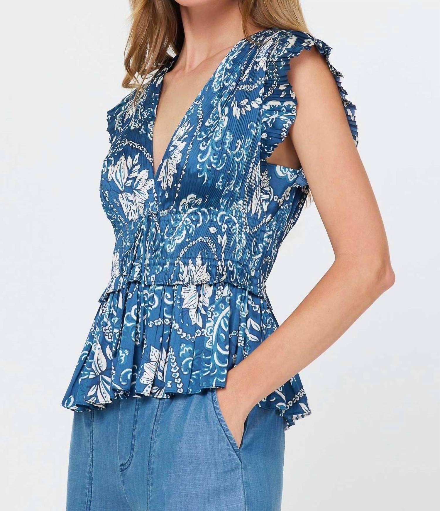 Current Air - Olivia Peplum Top