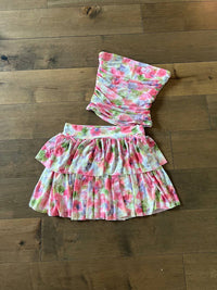 Flowers By Zoe - Girl's Watercolor Skirt Set