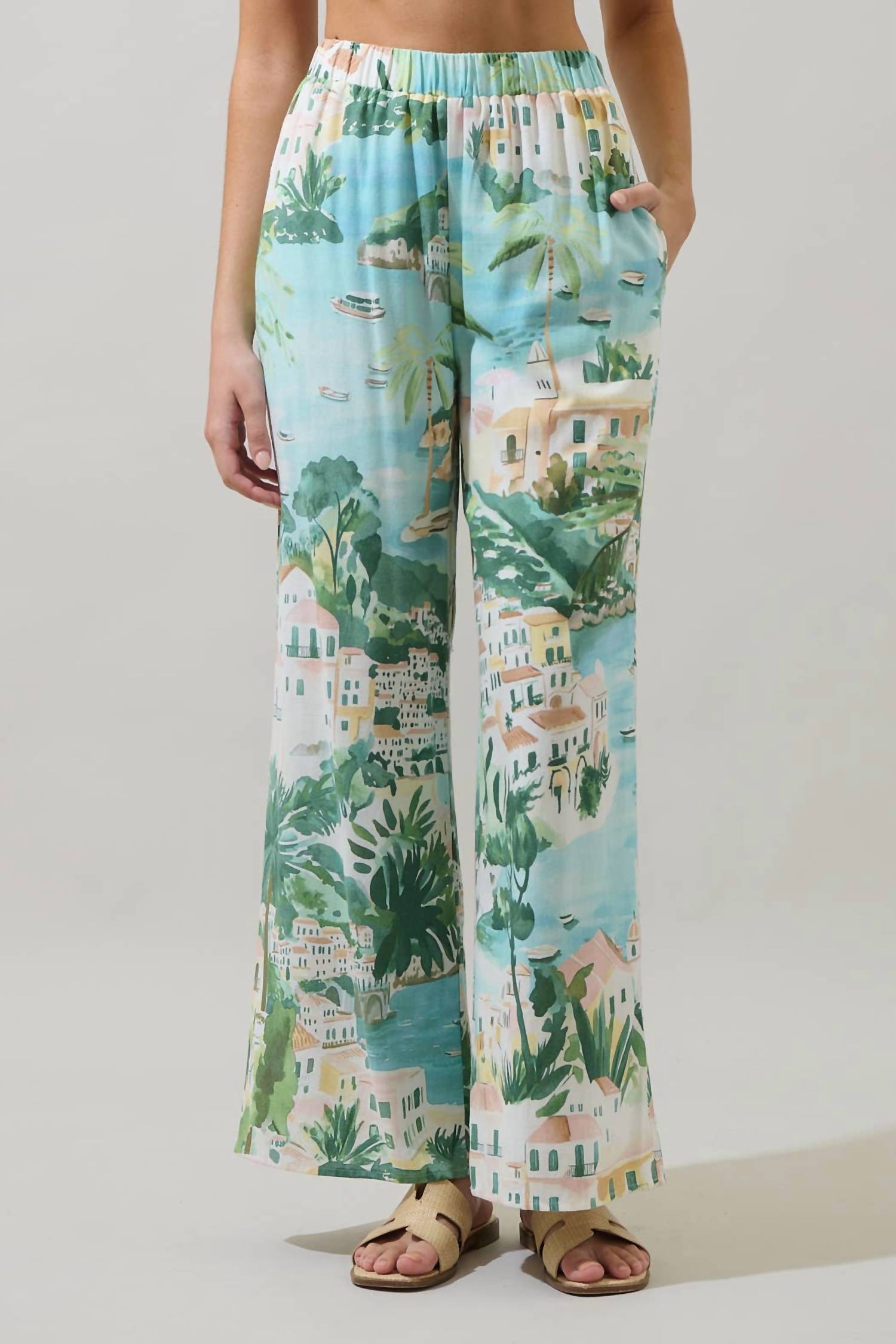 Sugarlips - Piti Town Snipy Wide Leg Pants