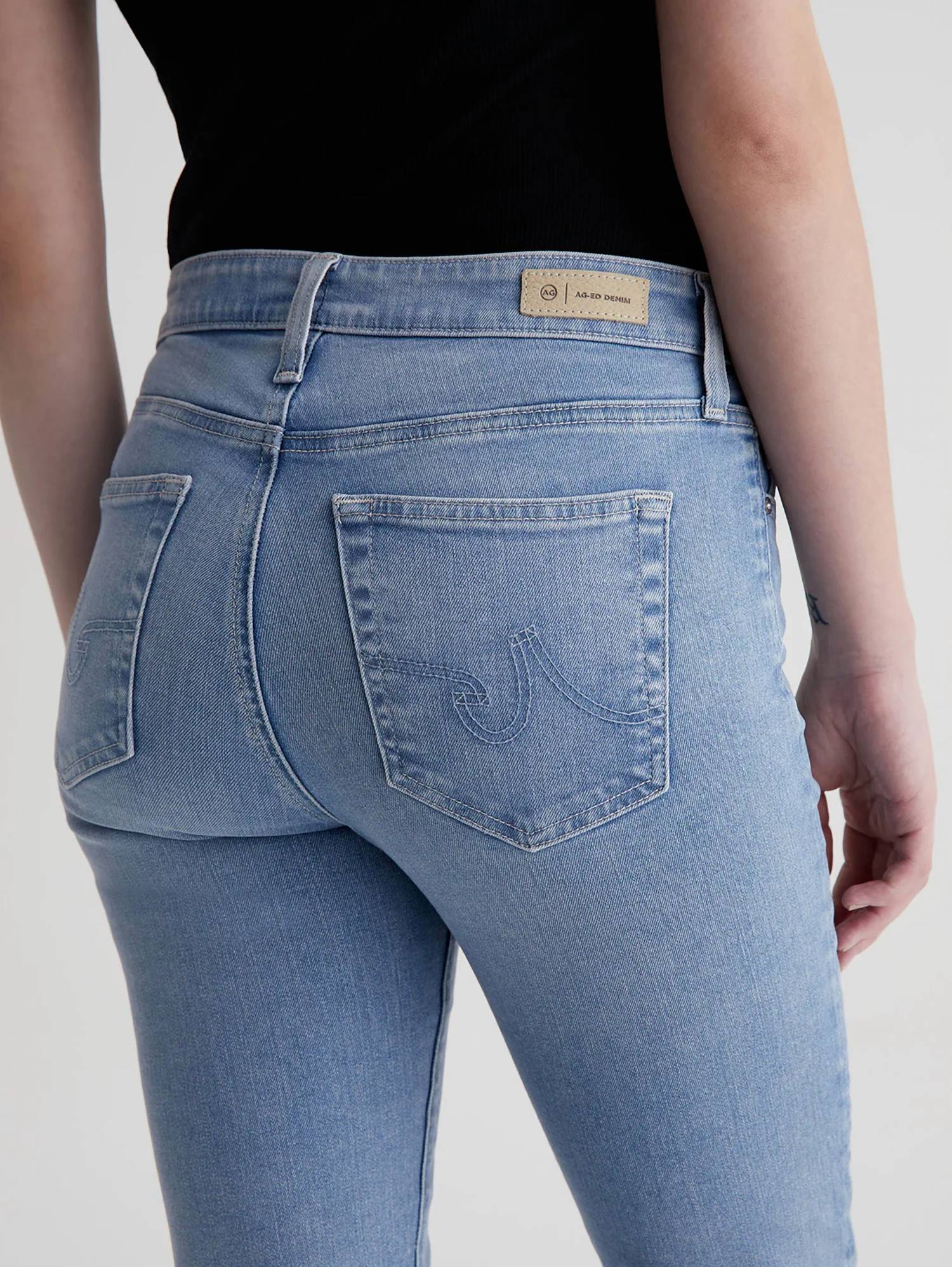 Ag Jeans - Mari Crop High-rise Slim Straight Jean