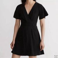 Madewell - Pleated-waist True-wrap Mini Dress
