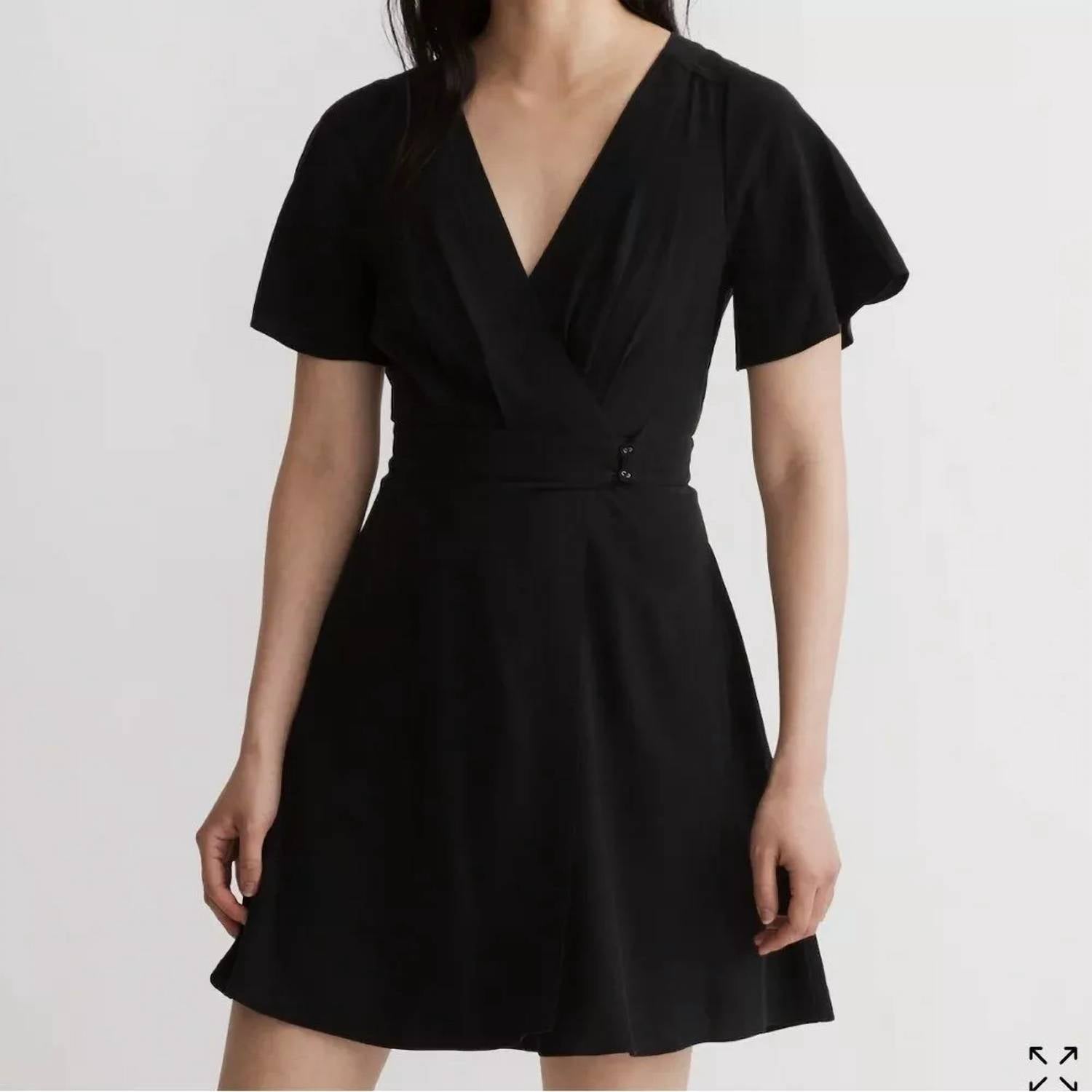 Madewell - Pleated-waist True-wrap Mini Dress