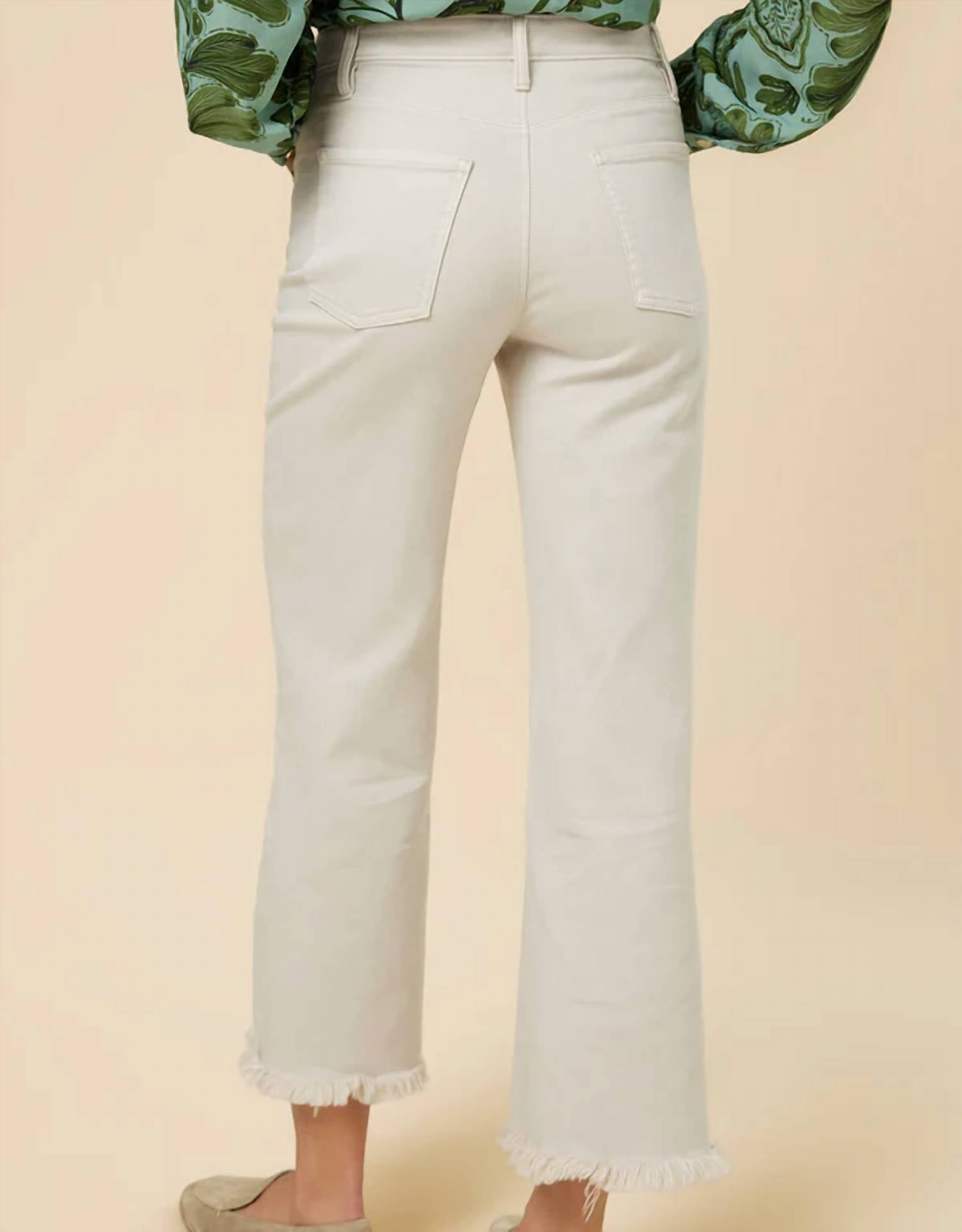 Spartina 449 - Nayla Fringe Wide Leg Crop Jeans