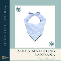 The Oxford Dog - Dog's Serged Edge Bandana