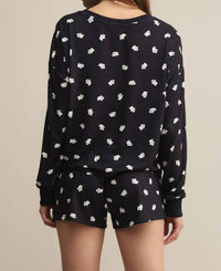 Z Supply Delia Ghost Short in black - women's shorts - detail view