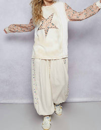 Pol - Stella Star-stitch Knit Top