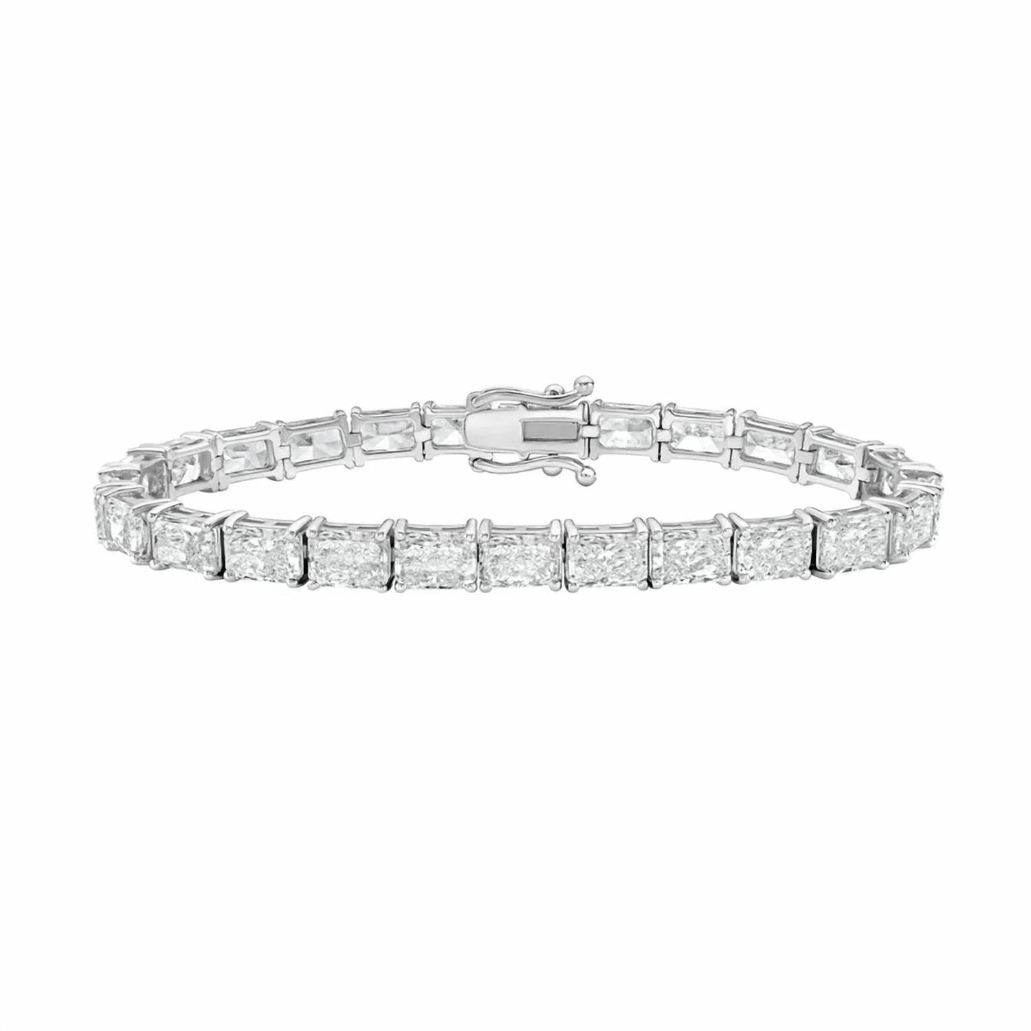 Diana M Jewels - Women's Radiant Lab-Grown Diamond Bracelet (26.00 Ct) - Signature