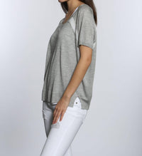 Label+Thread - Women's Sheer Trim Scoop Top