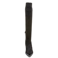 Matisse Women's Broadway Block Heel Over The Knee Boot in black - women's shoe - detail view