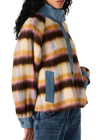 STEVE MADDEN Kaylen Jacket in forever blue - women's jacket - detail view