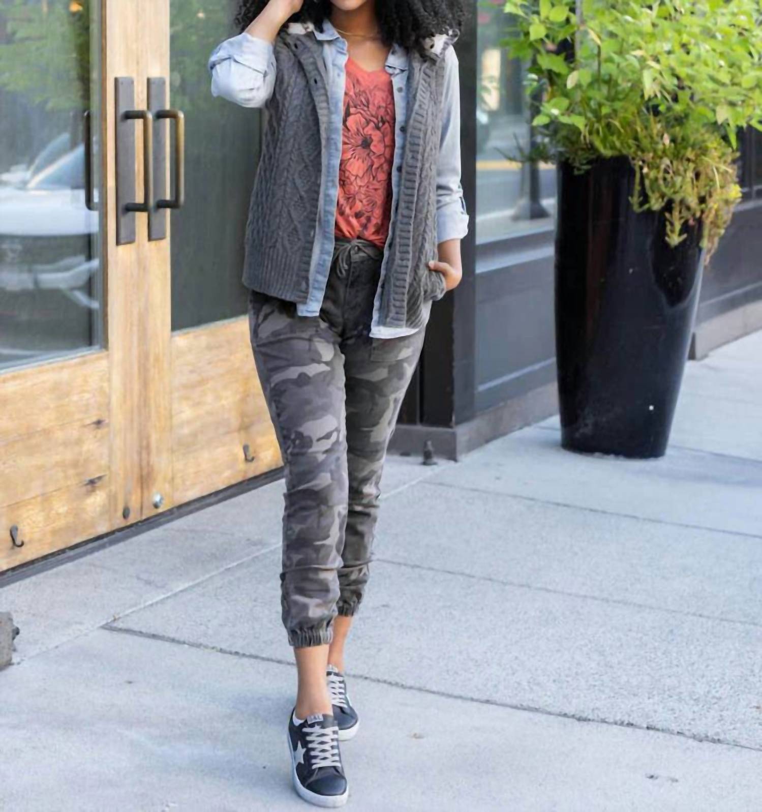 Grace And Lace - Hooded Cable Knit Vest