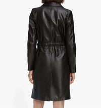 Frame - THE LONG LEATHER BELTED JACKET