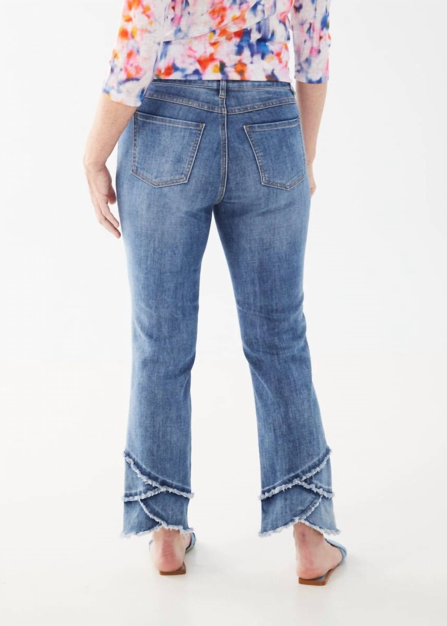 Fdj - Olivia Tulip Trim Ankle Denim Jeans