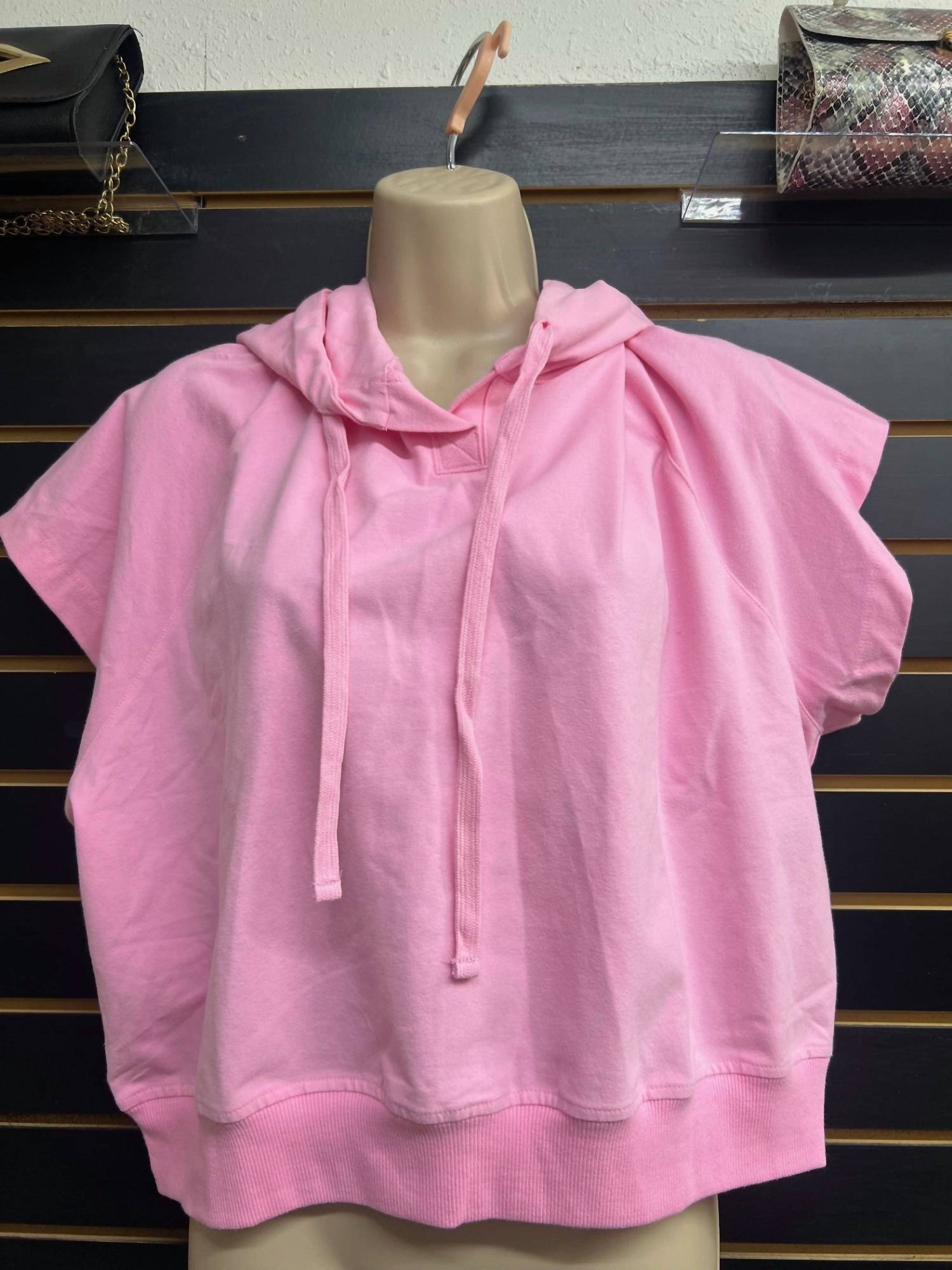 RAE MODE Women's Cloud Nine Cropped Hoodie in pink - women's top
