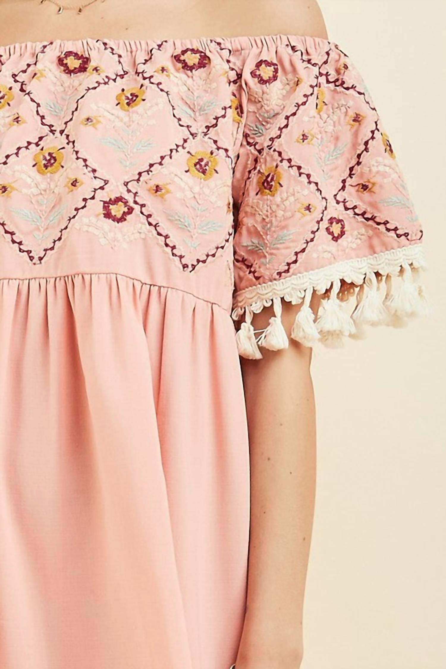 Entro - Wildflower Off The Shoulder Dress
