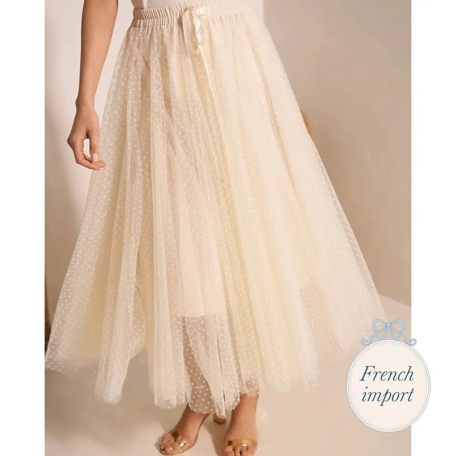 Choklate Paris - Women's Aria Tulle Plumetis Skirt
