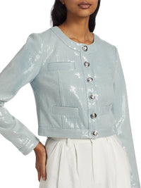 Derek Lam 10 Crosby - Penny Cropped Sequin Jacket