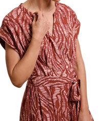 Celtic & Co. - Tie Waist Relaxed V Neck Midi Dress