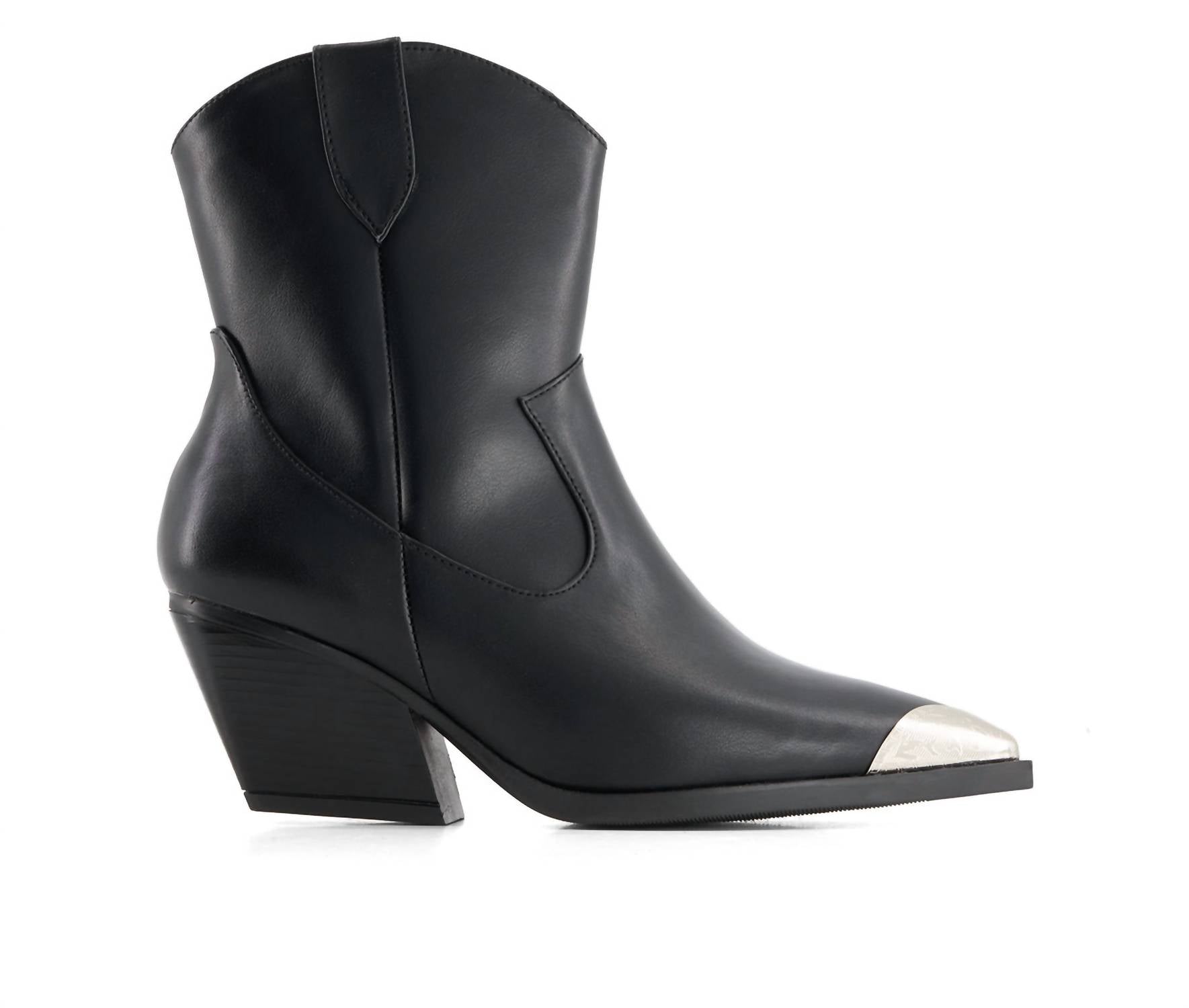 Andrea - Women's Pointed Toe Western Booties