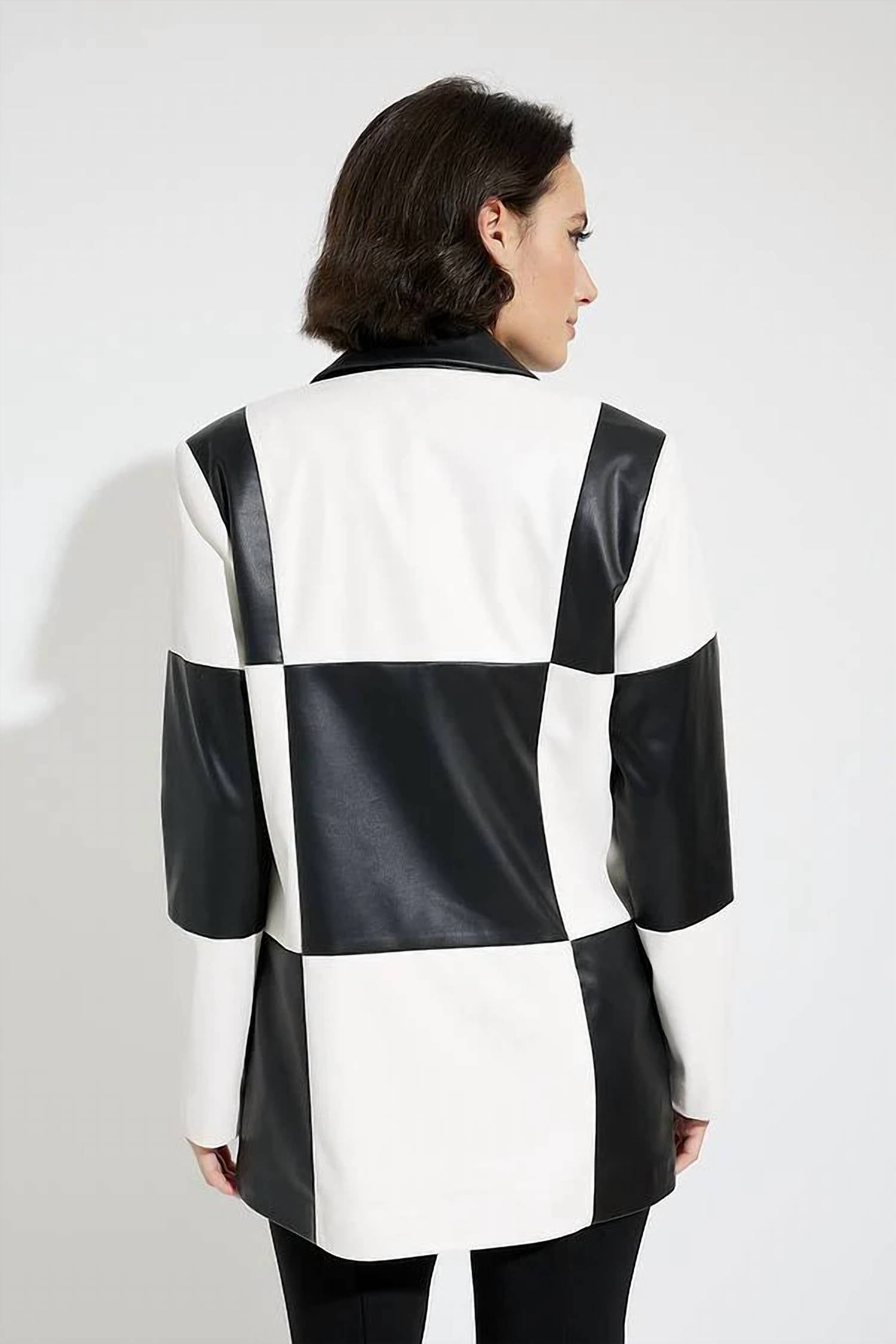 Joseph Ribkoff - Finn Faux Leather Patchwork Jacket