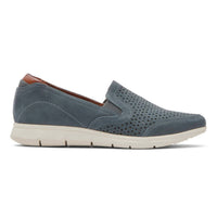 Cobb Hill Women's Lidia Shoes in blue - women's flats - detail view