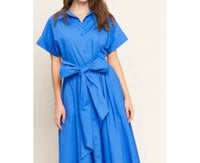 Flying Tomato - Cotton Poplin Shirt Dress