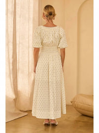 Skies Are Blue - Dotted Maxi Dress