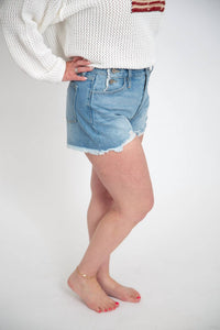 Kancan - High Rise Distressed Shorts