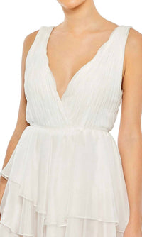 Mac Duggal - Ruffle High-low Gown