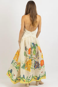 Luxxel - Dahlia Halter Maxi Dress