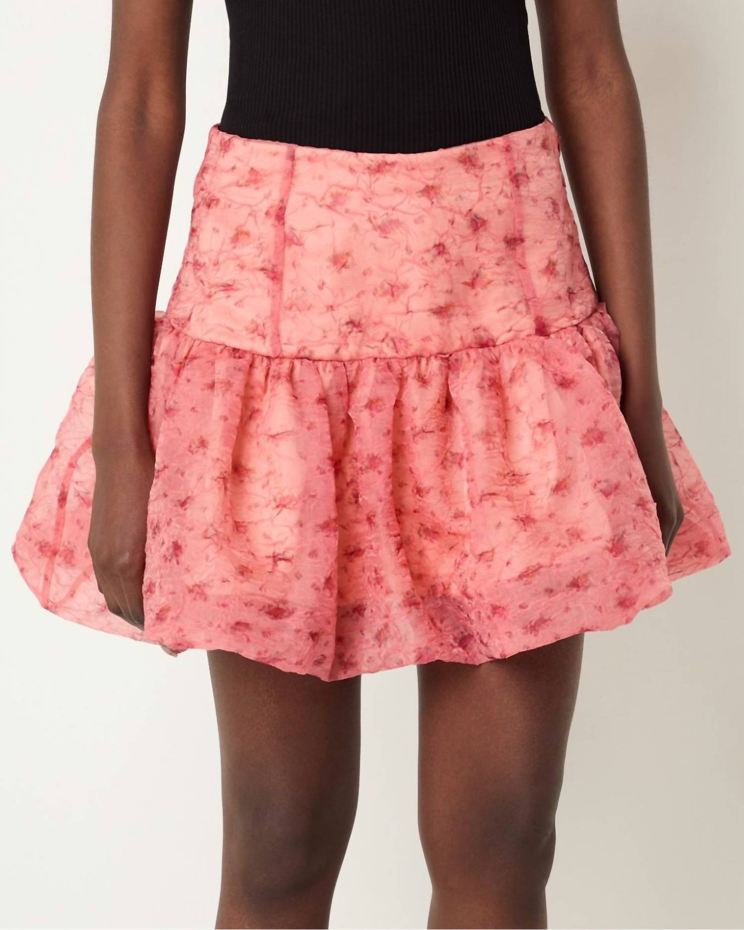 Ganni - Shibori Organza Mini Skirt