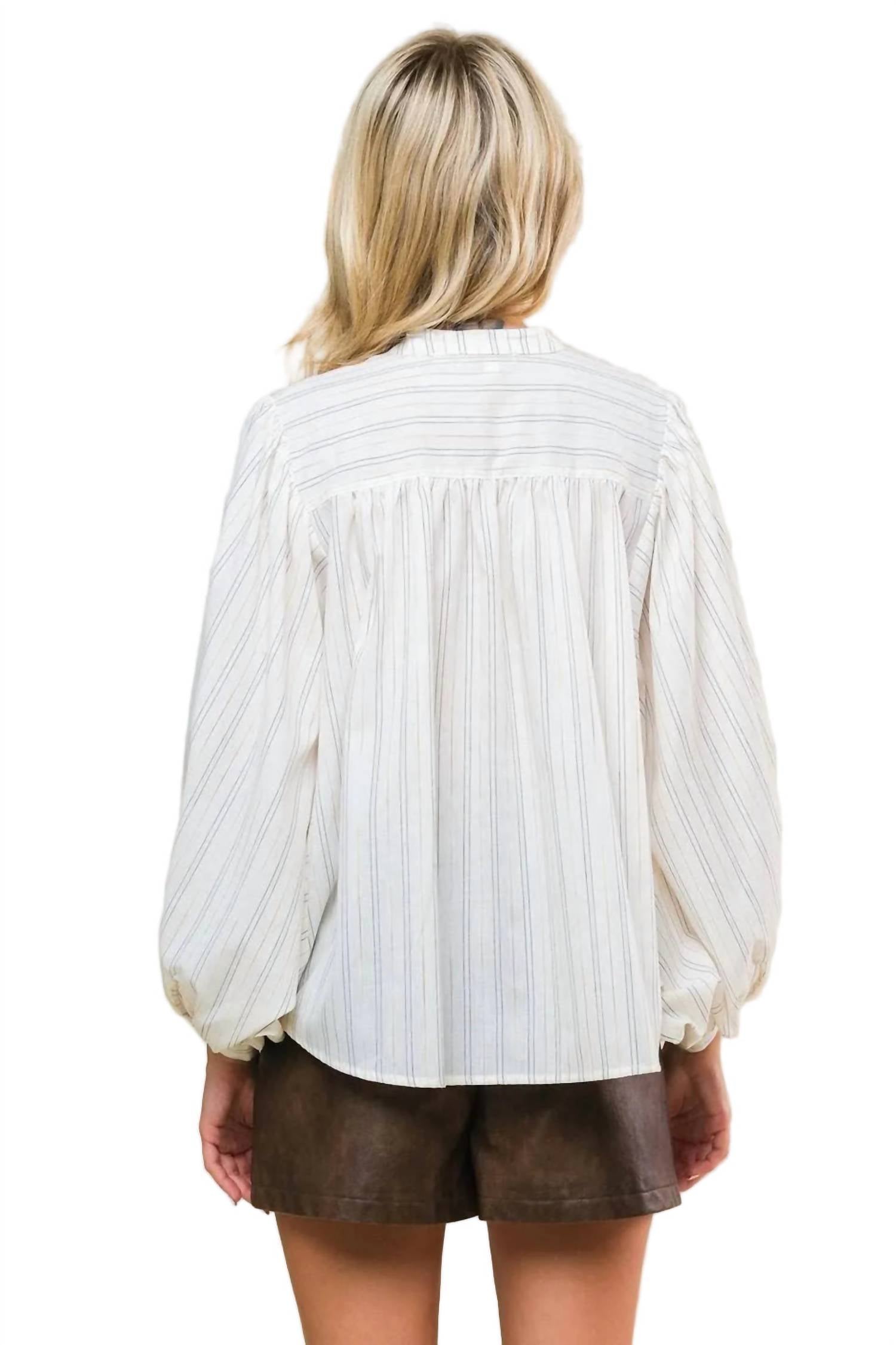 Flying Tomato - Stripe Classic Button Up Shirt