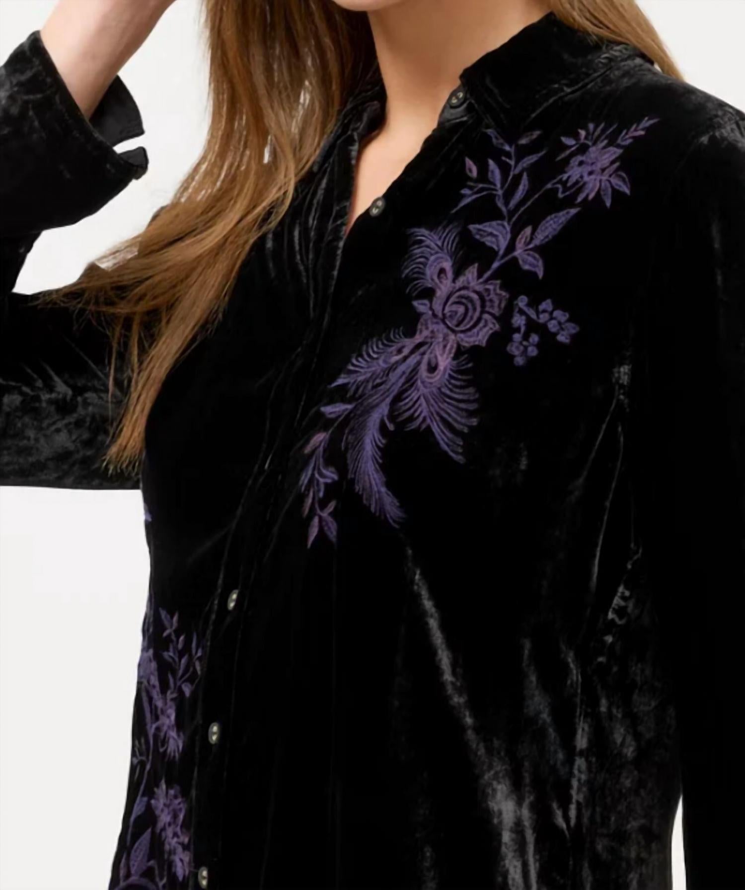 Johnny Was - Molly Velvet Vintage Button Down Shirt