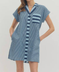 Entro - Mixed Stripe Dress
