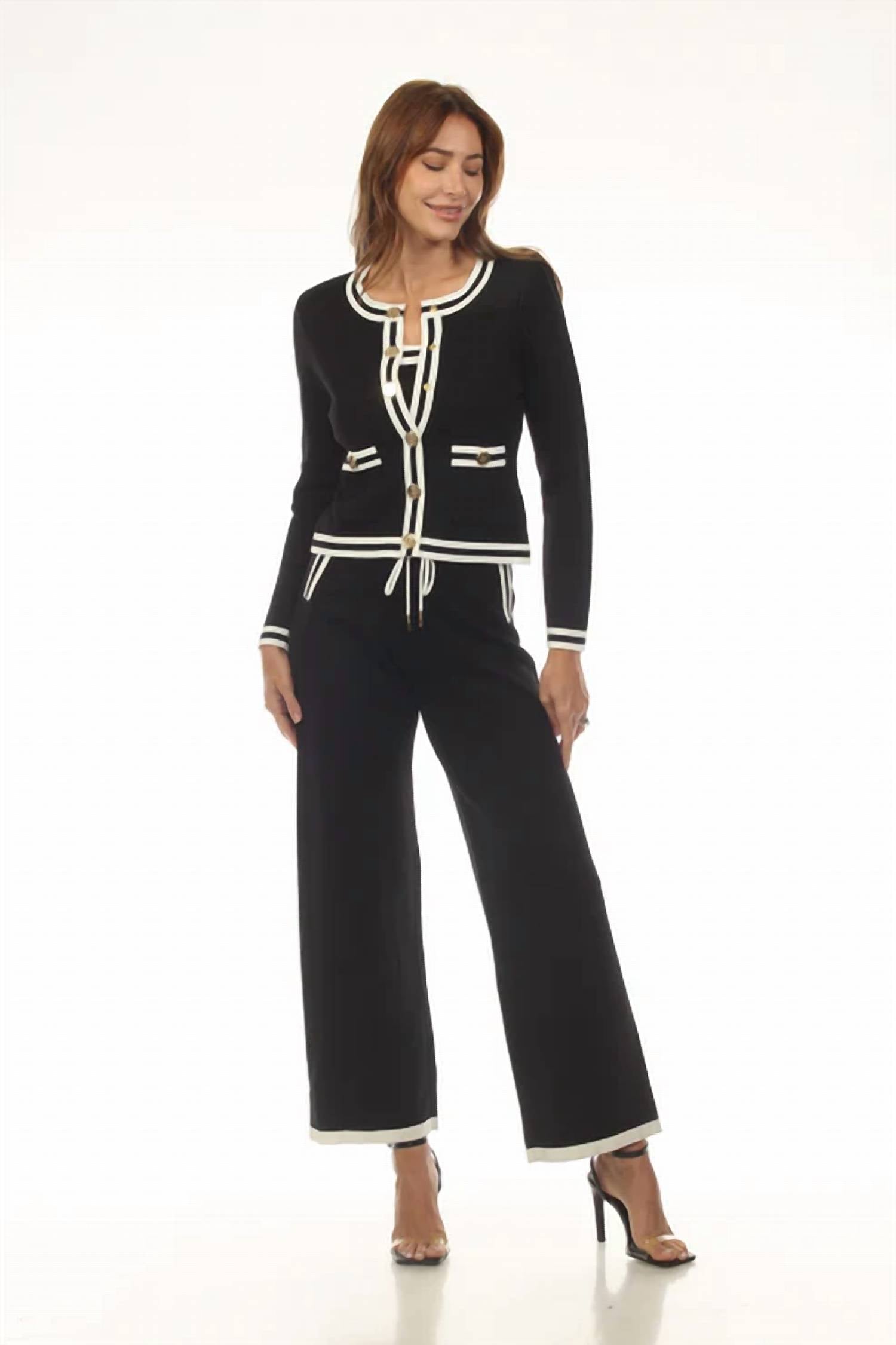 AZI kim pants in black - women's pants - alternate view