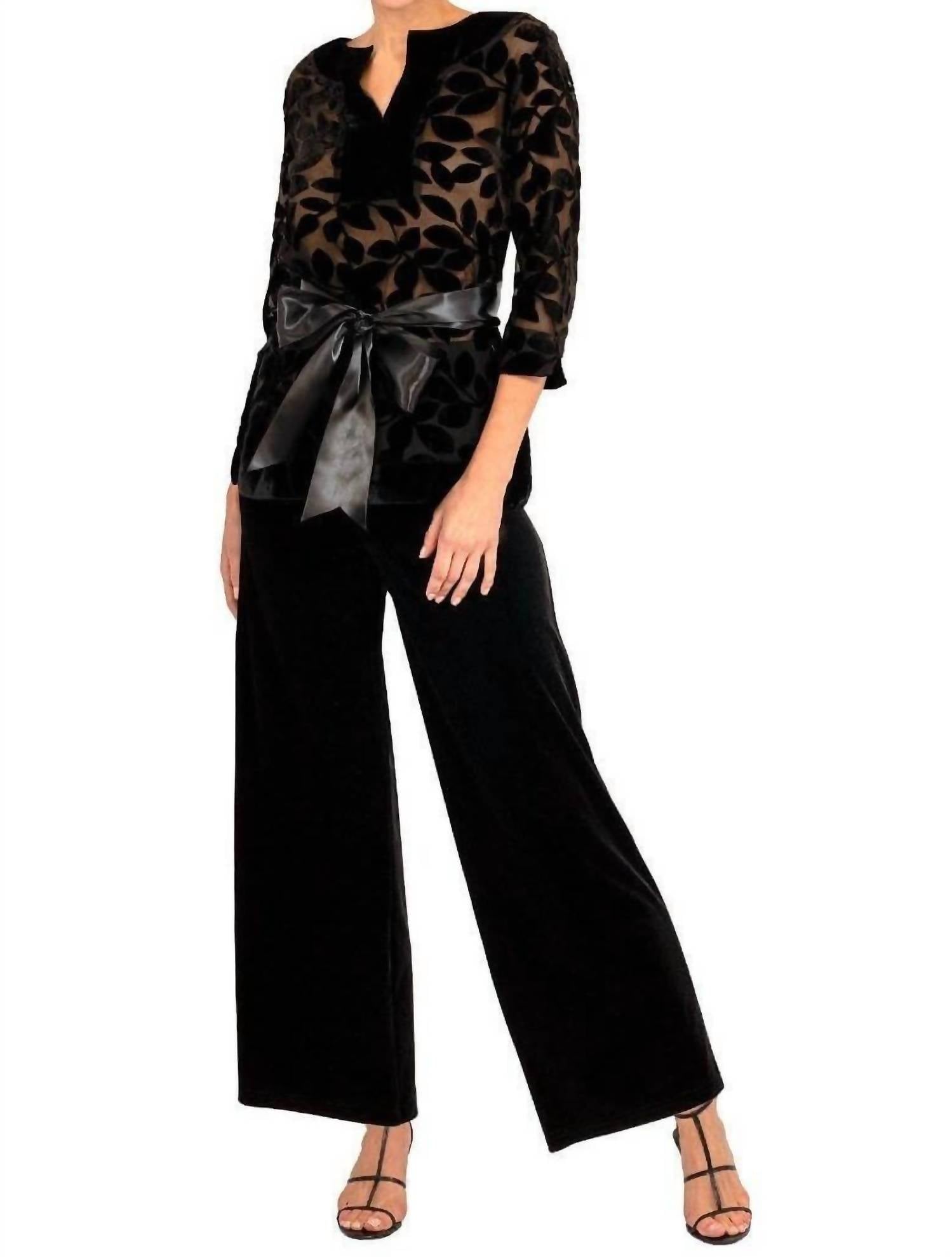 Gretchen Scott - Velvet Palazzo Pant